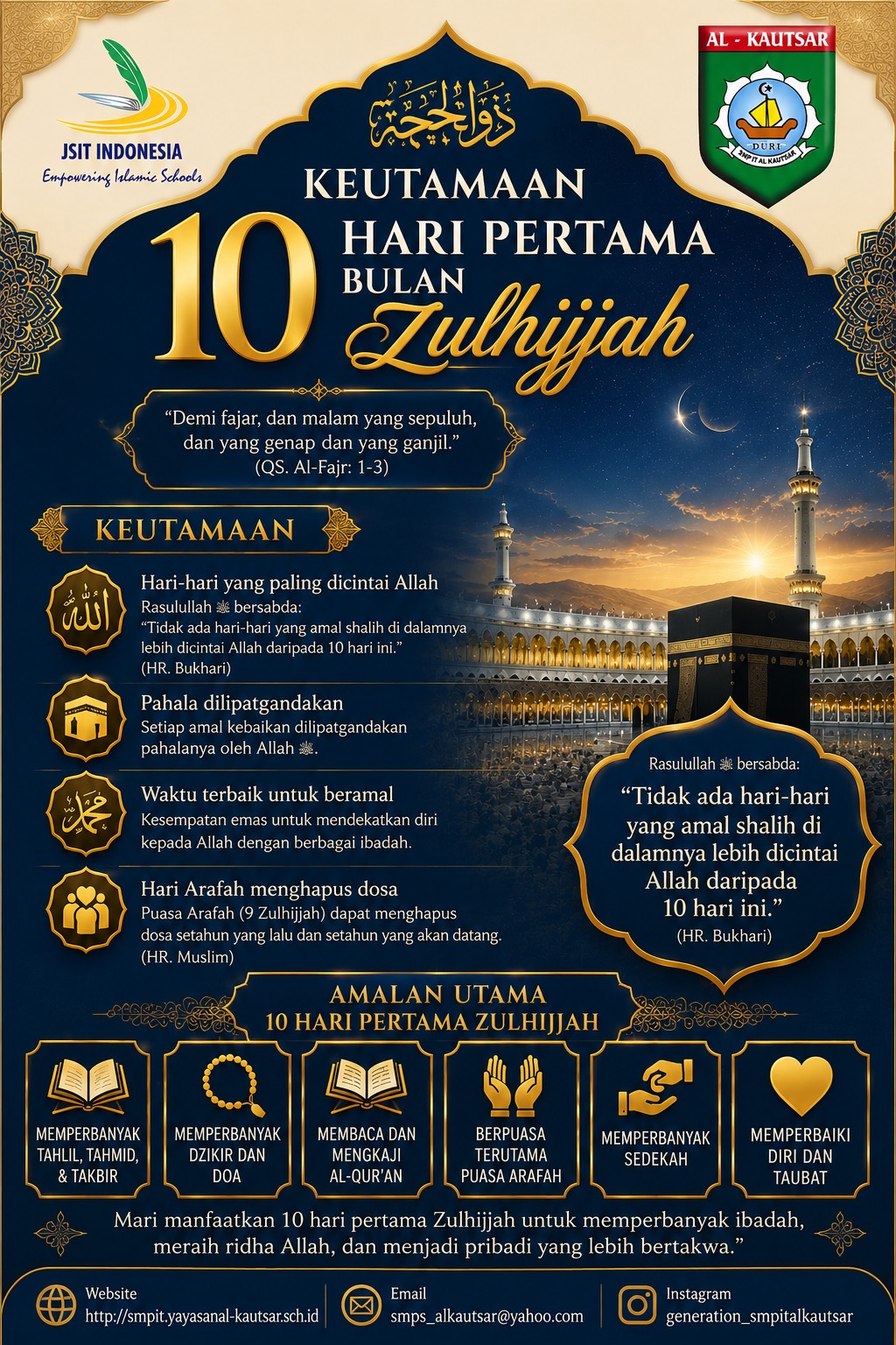 Keutamaan 10 Hari Pertama Bulan Zulhijjah: Momentum Terbaik Meningkatkan Amal dan Ketakwaan