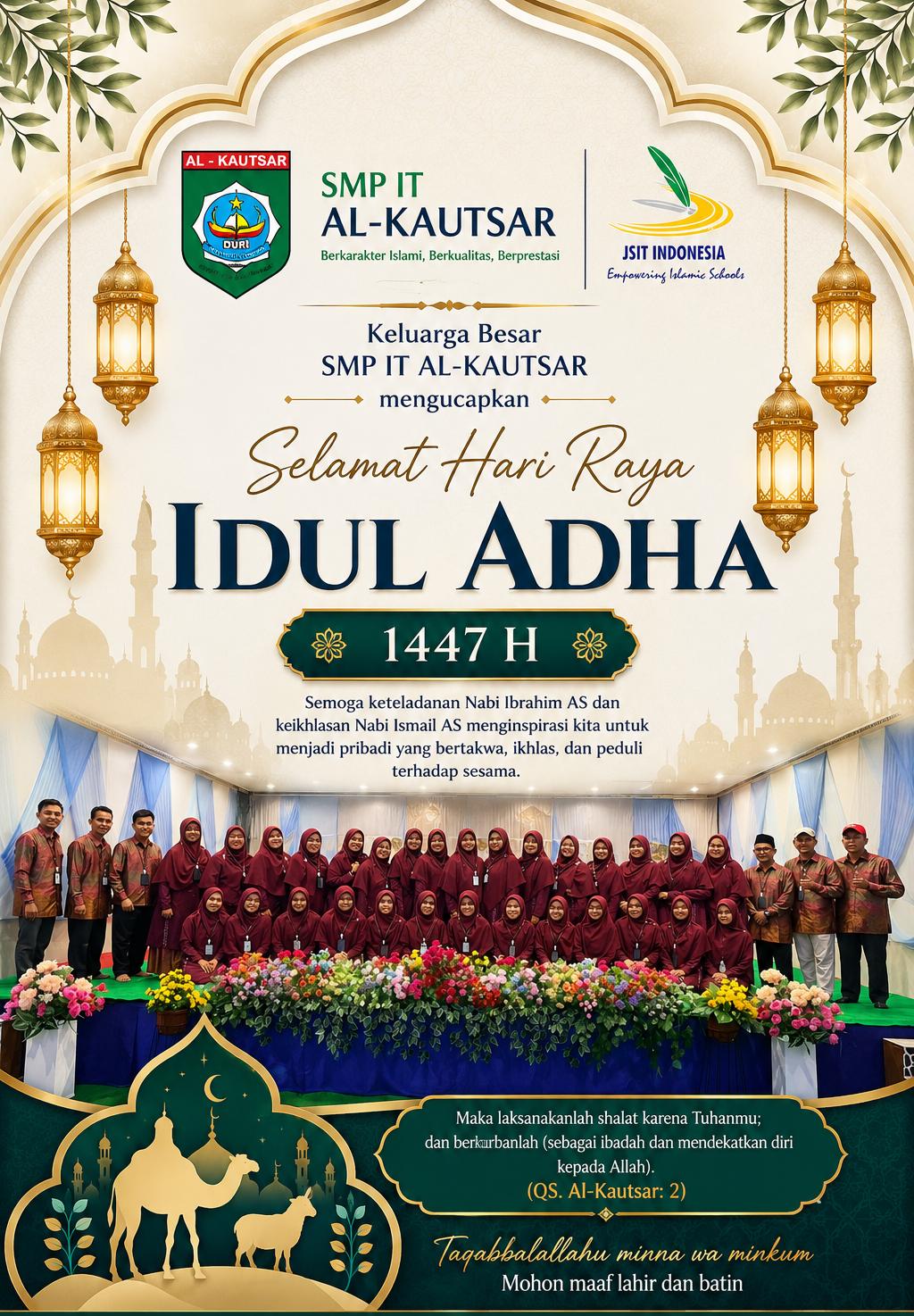 Meneladani Keikhlasan dan Ketaatan Nabi Ibrahim AS dan Nabi Ismail AS: Semangat Idul Adha 1447 H Bersama SMP IT Al-Kautsar