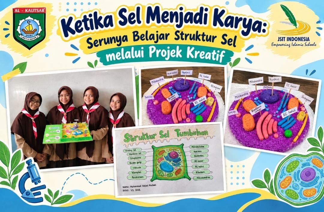 Ketika Sel Menjadi Karya: Serunya Belajar Struktur Sel melalui Projek Kreatif