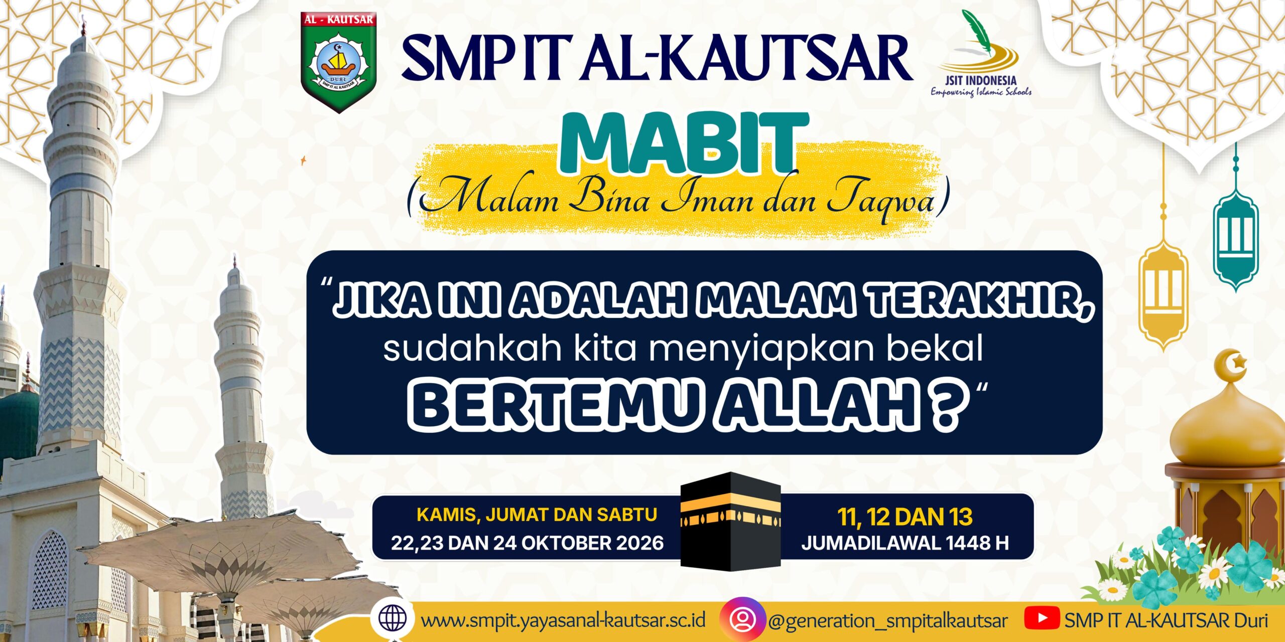 “Jika Ini Adalah Malam Terakhir, Sudahkah Kita Menyiapkan Bekal Bertemu Allah?: MABIT Semester Ganjil TP 2026/2027 SMP IT Al-Kautsar